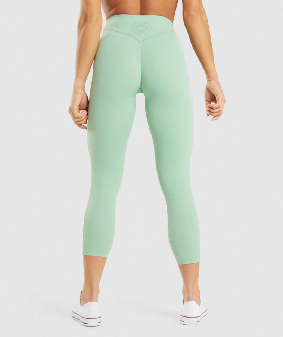 Leggins Gymshark Kk Fit 7/8 Mujer Verde | CO 2938BEX